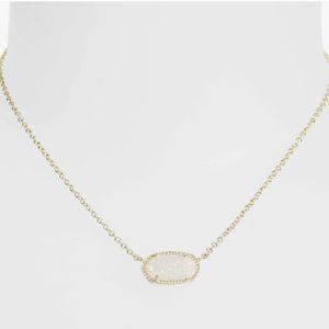 Kendra Scott White Elisa Necklace